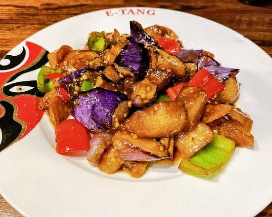 Stir Fried Eggplant Potatoes & Pepper三